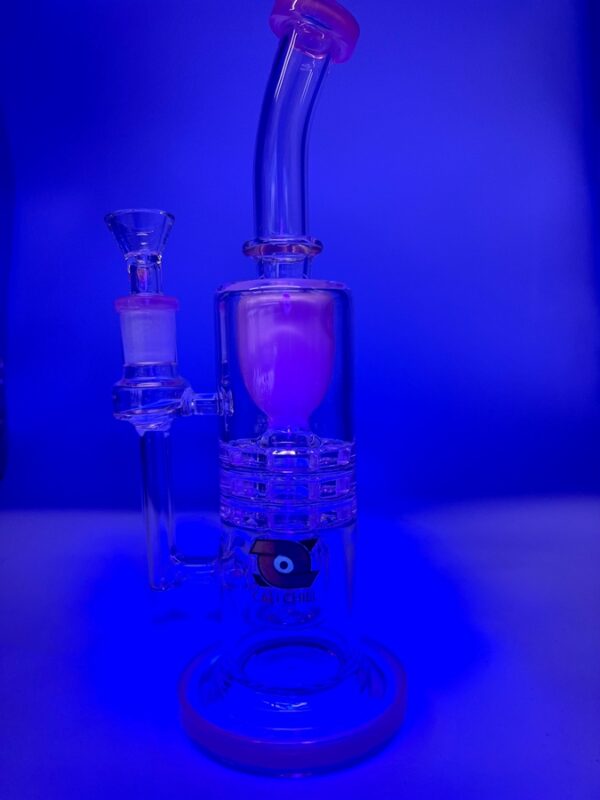12" CaliChill brand recycle Water Pipe and eye parts is glow