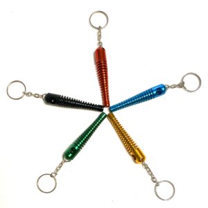 SKELETON METAL HAND PIPE WITH KEY CHAIN