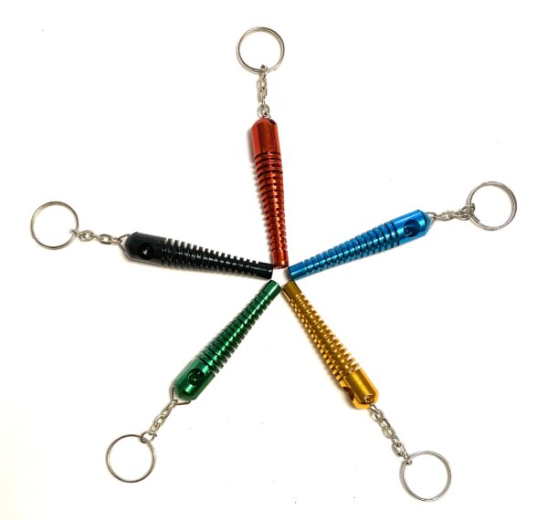 SKELETON METAL HAND PIPE WITH KEY CHAIN