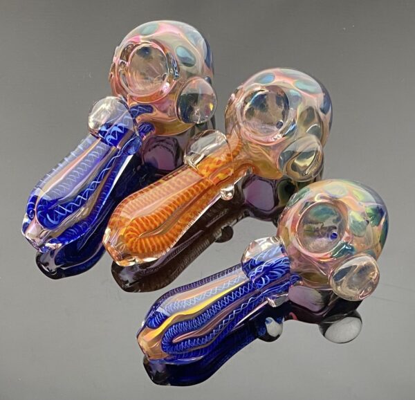 4.5 INCHES DECORATED GLASS PIPE