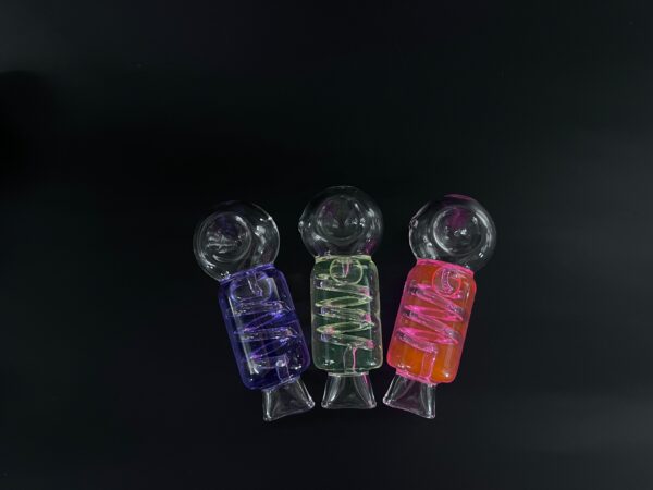Candy Style Glass Hand Pipe - Image 2
