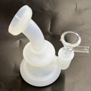 5" silicone white Water Pipe