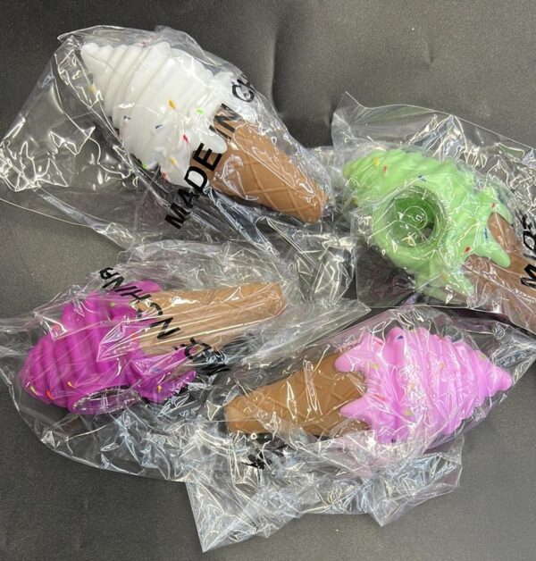 Ice cream silicone Hand Pipe