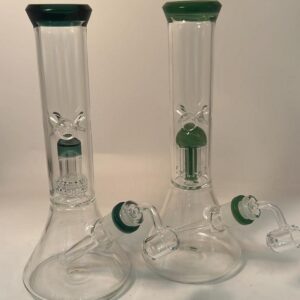 12" tre color top Water Pipe