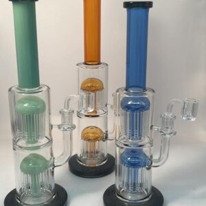 14"  STR 2 chamber us color Water Pipe