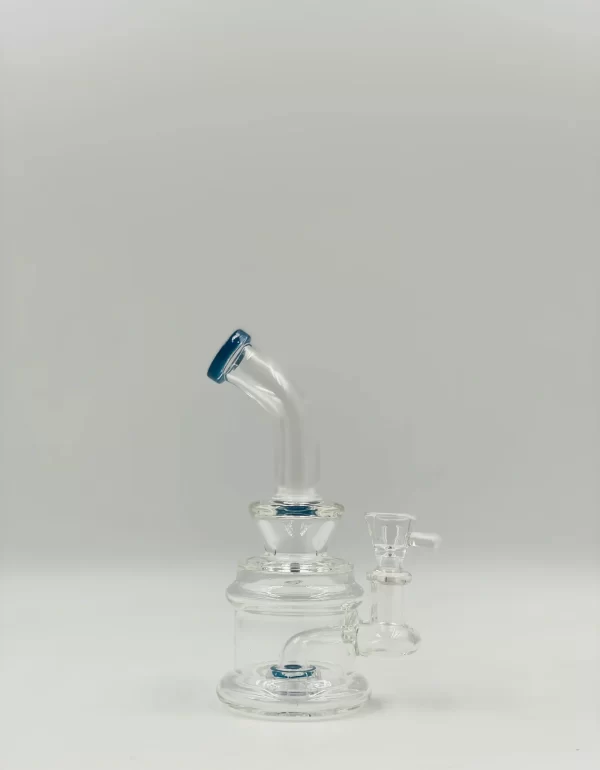 6 INCH GLASS WATER PIPE WITH PERK   0163