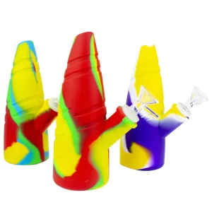 7.25" Cone Horn Silicone Water Pipe   0150