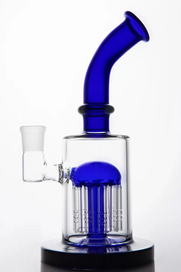9 inch 10 arms percolator glass bongs bent water hookah handmade pipe thick beaker Bong