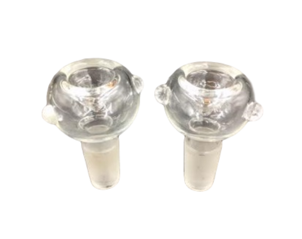Glass on Glass Clear Bowl 14mm Male    0103