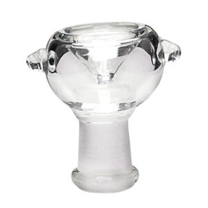 Glass on Glass Clear Bowl 18mm Female   0106