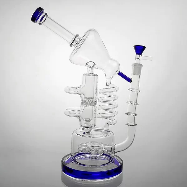 Recycler Bong 13" Sidecar  0079