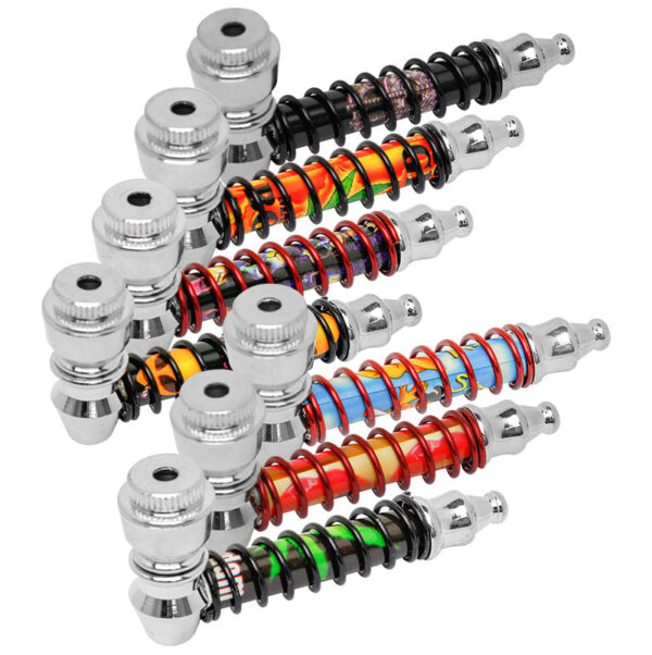 3 Coiled Metal Hand Pipe