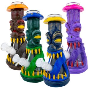 10 3D Mushroom Monster Beaker Bong Water Pipe