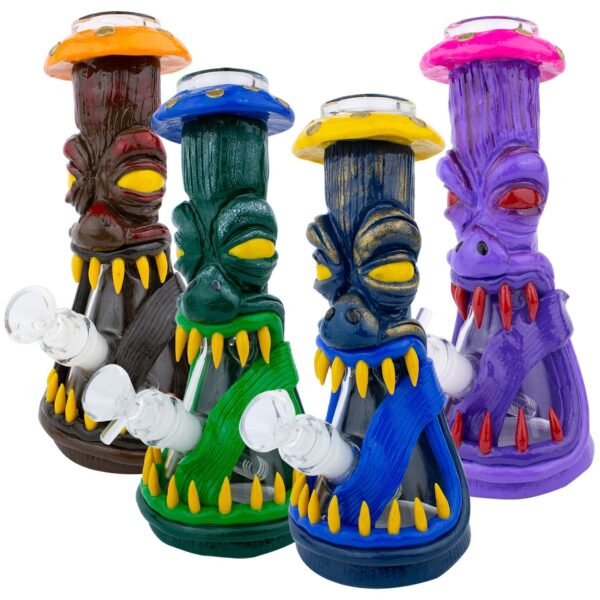 10 3D Mushroom Monster Beaker Bong Water Pipe