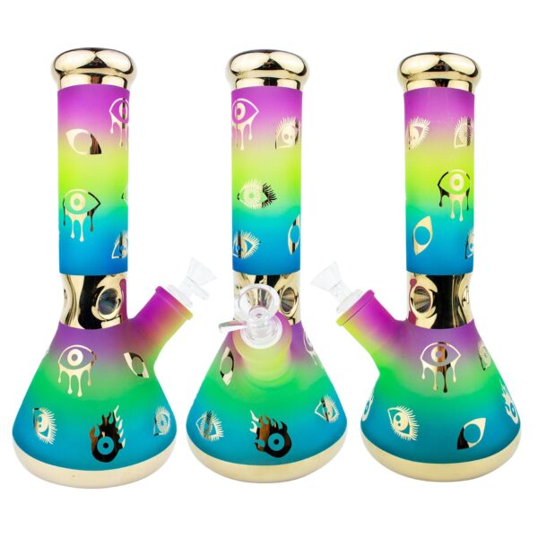 10 Third Eye Colorful Beaker Glass Water Pipe