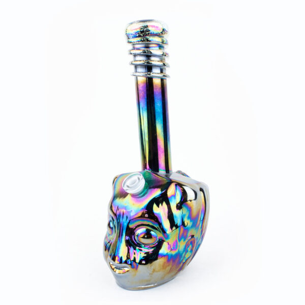 11 Groot Tree Hero Chrome Colored Glow Swirl Glass Water Pipe