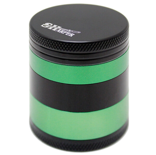 Sharper Black & Green Hardtop 5 Part 40mm Grinder