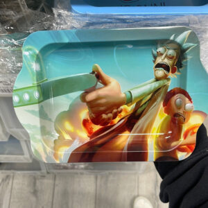 Mini Rick & Morty Time Travel Portal Gun Rolling Tray
