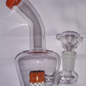 Classy Honey Comb Crystal Glass Hookah Bong