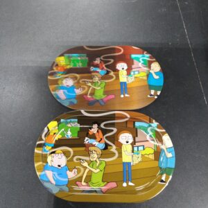 3D Mini Metal Rolling Tray-  Cartoons Tree House Hangout