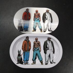 3D Mini Metal Rolling Tray- Gangster Rap Artists