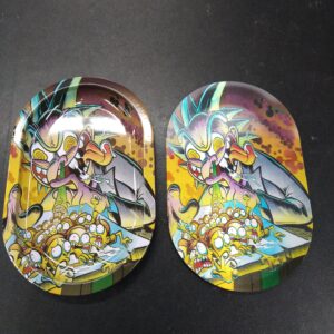 3D Mini Metal Rolling Tray- Rick and Morty Rick Snorting Morty