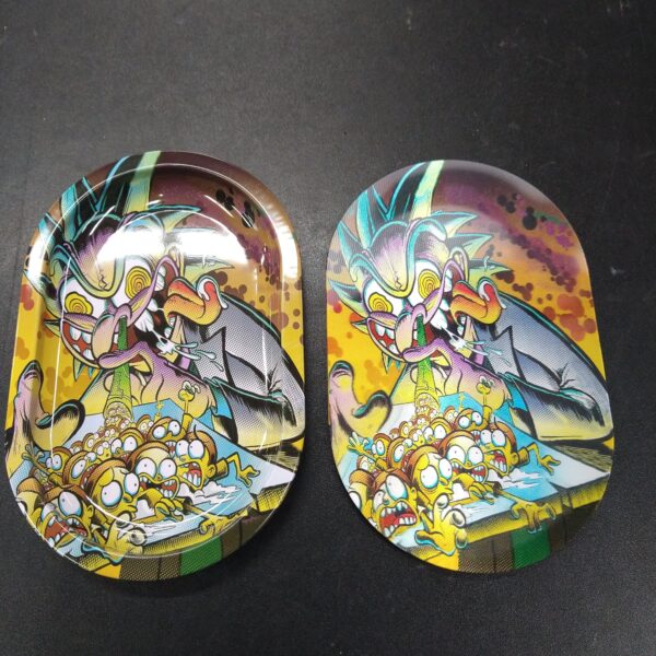 3D Mini Metal Rolling Tray- Rick and Morty Rick Snorting Morty