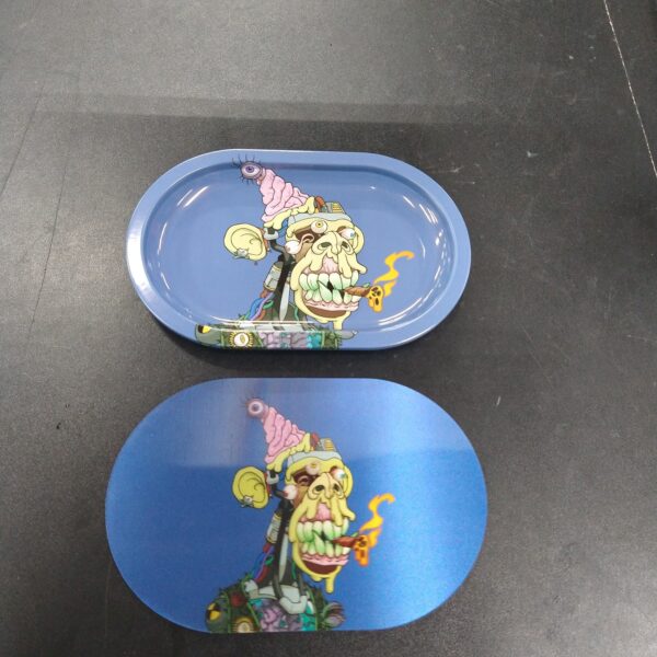 3D Mini Metal Rolling Tray- Zombie Monkey