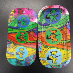 3D Small Metal Rolling Tray- Colorful Bears