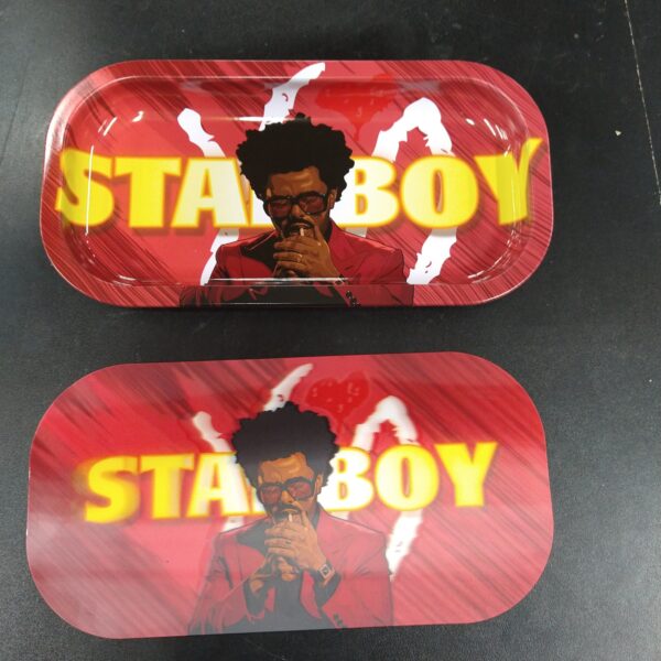 3D Small Metal Rolling Tray- The Weekend StarBoy