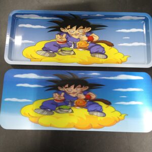 3D Large Metal Rolling Tray- Dragon Ball Z Kid Goku on Cloud