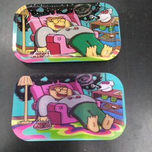 3D Medium Rolling Tray-Family Guy Peter on Mushrooms