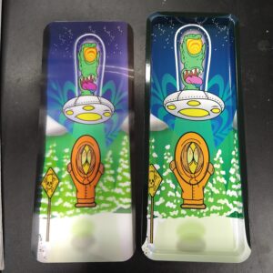 3D Large Metal Rolling Tray- Kenny Being Abductive