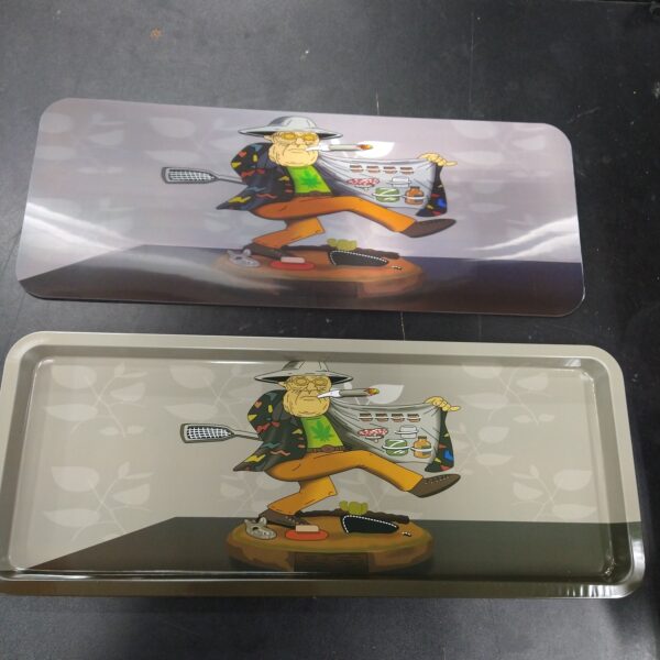 3D Large Metal Rolling Tray - The Plug Man