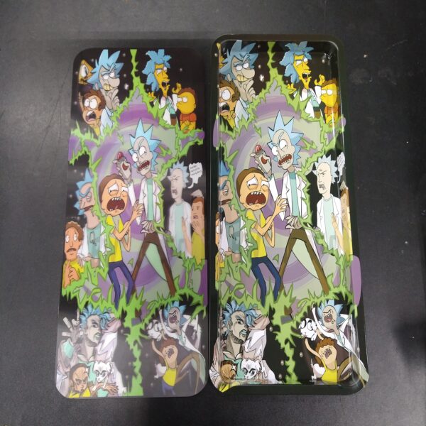 3D Large Metal Rolling Tray - Rick and Morty Multi Universe