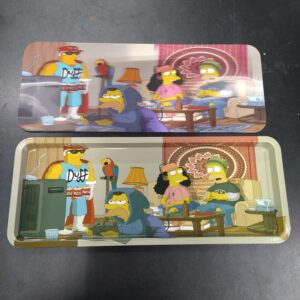 3D Large Metal Rolling Tray- The Simpsons Frat House