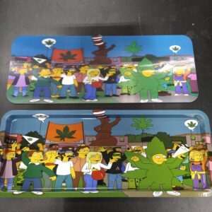 3D Large Metal Rolling Tray- The Simpsons Weed Festival