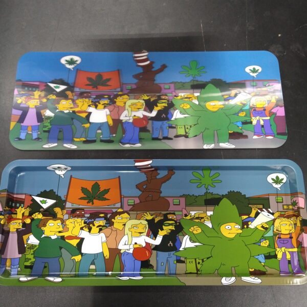 3D Large Metal Rolling Tray- The Simpsons Weed Festival