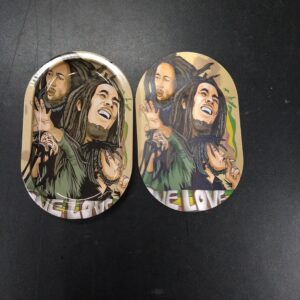 3D Mini Metal Rolling Tray- Bob Marley One Love