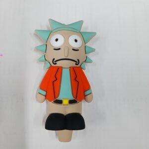 4 Rick & Morty Silicone Hand Pipe With Glass Bowl TX653