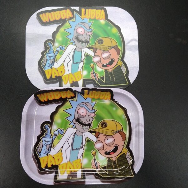 Mini Rick & Morty Wubba Lubba Dab Dab Rolling Tray