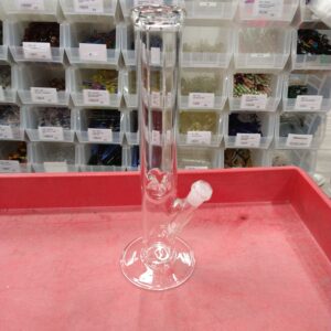 14 Clear Straight Ice Catcher Glass Water Pipe