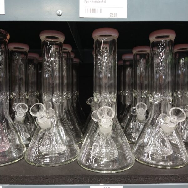 8 Colored Tip Beaker Glass Water Pipe DY-08