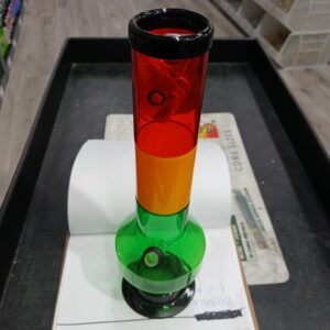 Rasta Color Acrylic Water Pipe 12 Pull Up