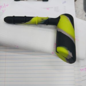 7 SILICONE HAMMER BUBBLER WITH18MM GLASS BOWL