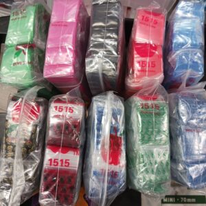 Apple 1515 Pattern Design Plastic Ziplock Baggies 1,000 Bags