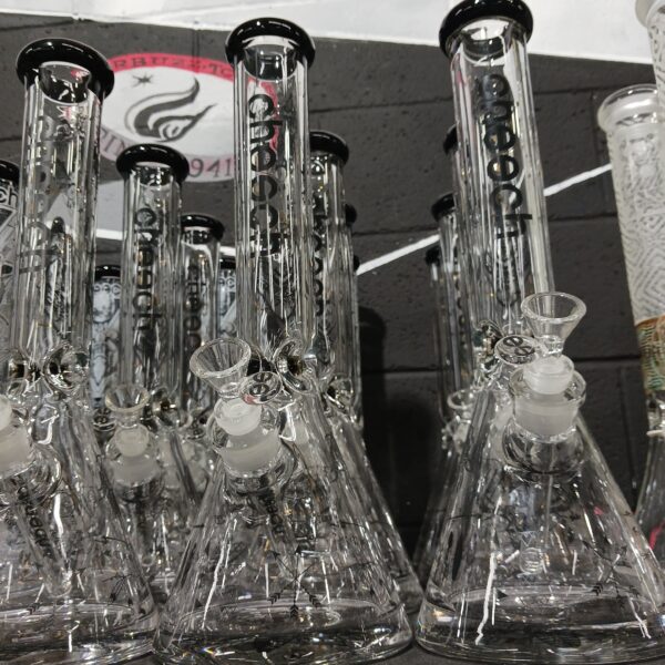 16 Cheech Beaker Color Tip Glass Water Pipe  CHB-49