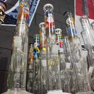 18 Straight Vase Glass Water Pipe