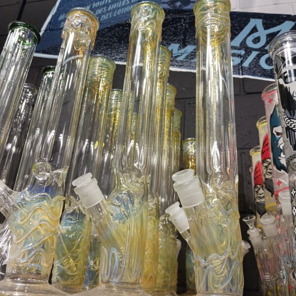 18 Straight Vase Glass Water Pipe
