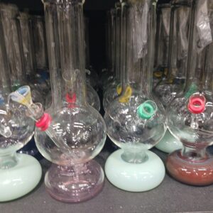 11 Straight Bubbler Glass Water Pipe PL-22-19